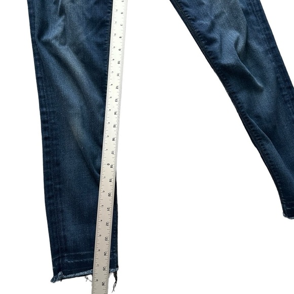 Hudson Krista low rise cropped skinny released hem jeans size 26/4 medium wash - Picture 9 of 14